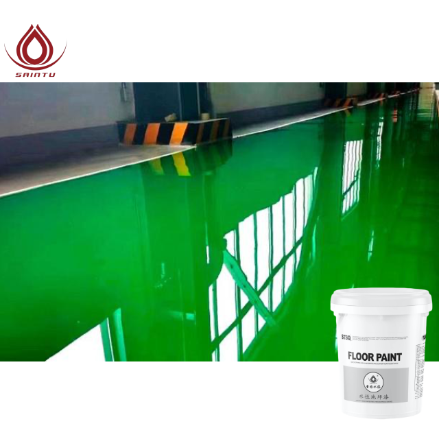 Waterborne epoxy self-leveling transparent varnish epoxy resin paint