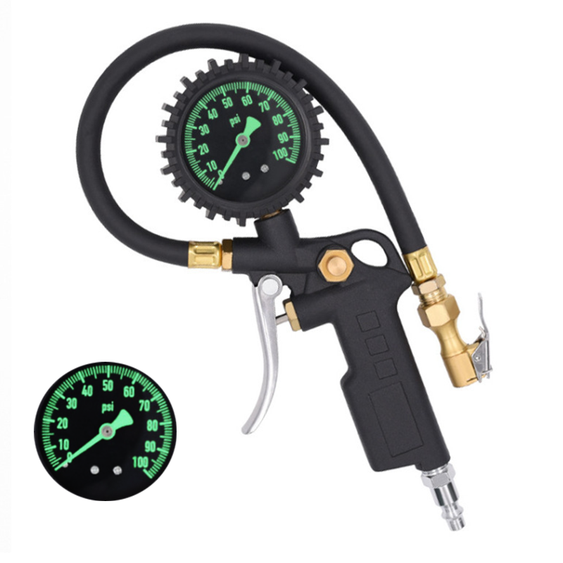 0-100PSI/0-220PSI Customizable High Precision Car Vehicle DIAL Tire Pressure Air Inflator Gauge