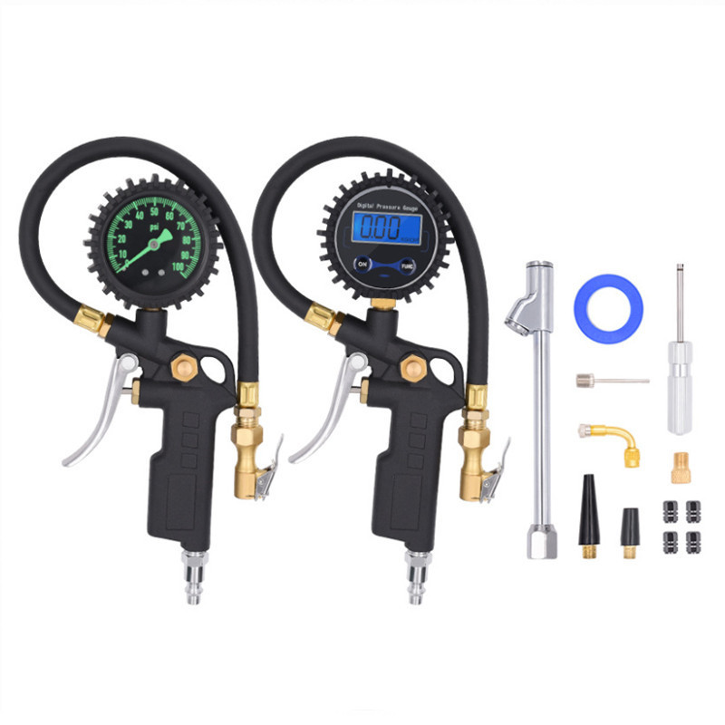 0-100PSI/0-220PSI Customizable High Precision Car Vehicle DIAL Tire Pressure Air Inflator Gauge