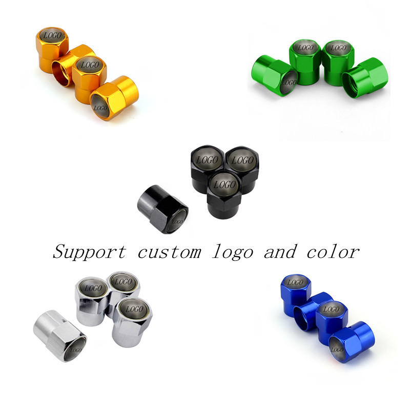 Tire Accessories Customizable Logo Multiple Styles Car Wheel Tire Valve Dust Caps