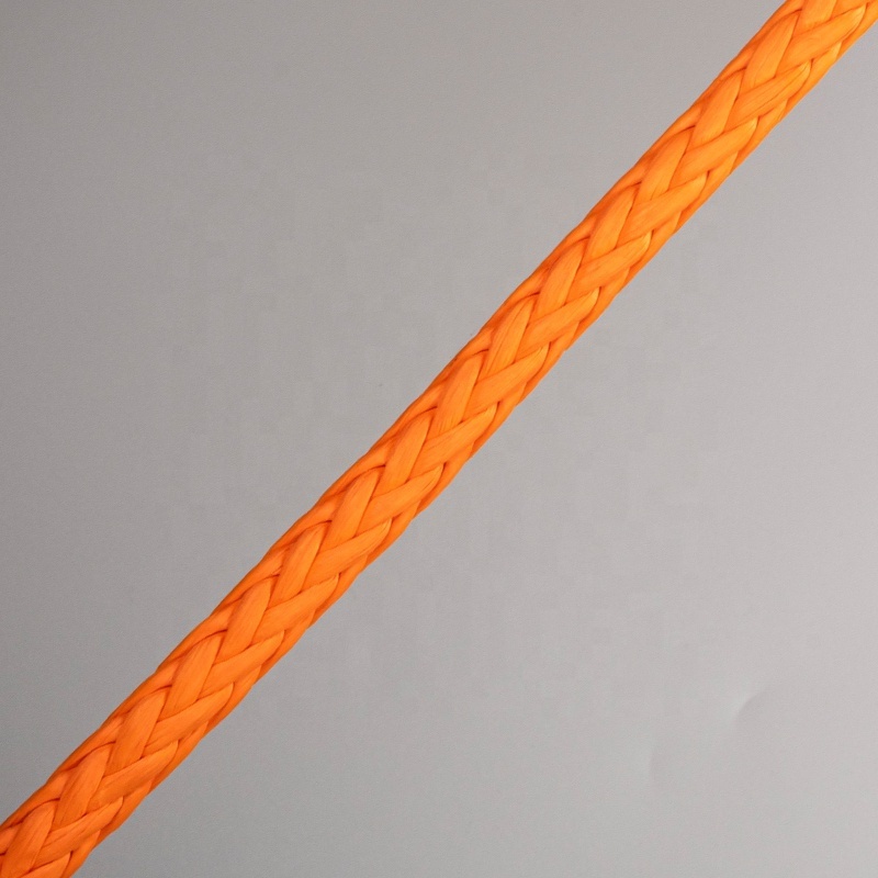 High Strength 6mm/8mm/10mm/12mm Marine Sailing Mooring Hmpe Hollow 12 Strands Braided Spectra UHMWPE Rope