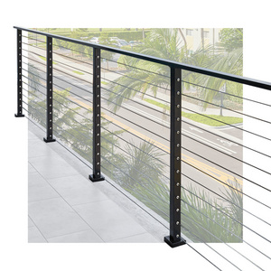 Deck Railings Stainless Steel Fence Post Cable Railing