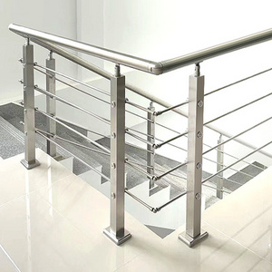 Top Sale Inexpensive Stainless Steel 304 316 Exterior Handrail Decking Balustrade Outdoor baluster Crossbar Railing Post System