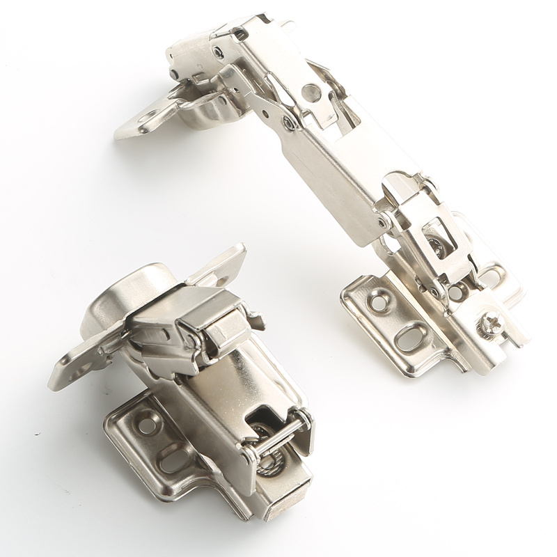 furniture hardware hydraulic cabinet door hinge butterfly base soft closing  double plated Hydraulic Hinge