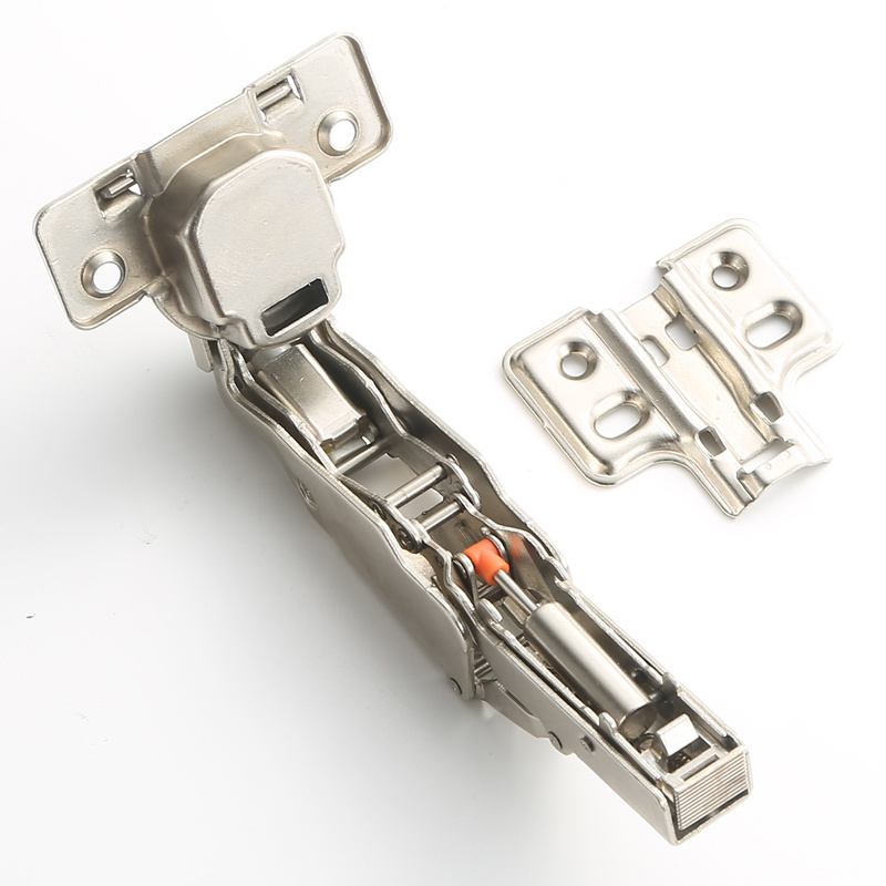 furniture hardware hydraulic cabinet door hinge butterfly base soft closing  double plated Hydraulic Hinge