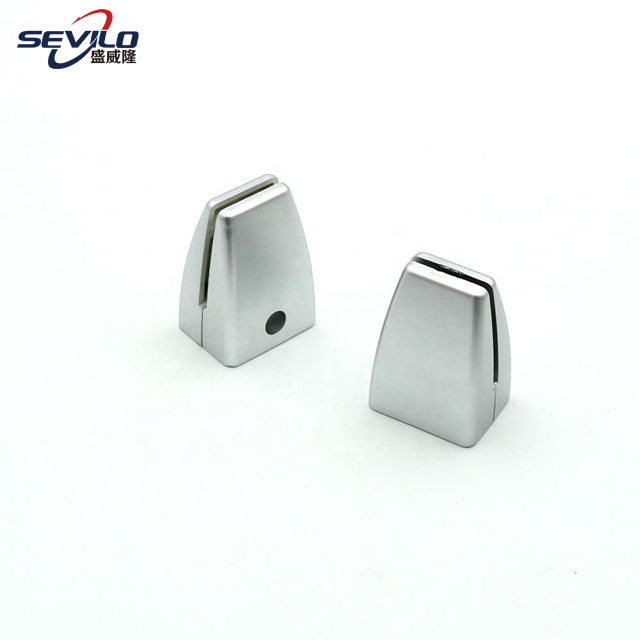 Office furniture computer desk Abs material aluminum alloy zinc alloy glass partition shelf clamp