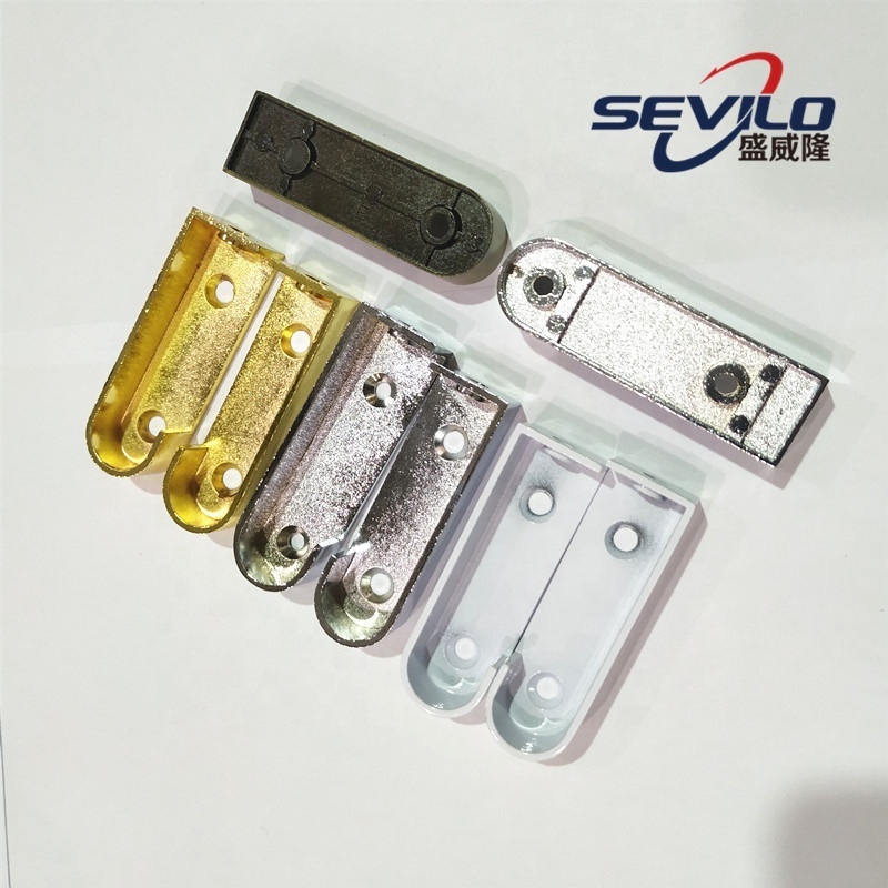 Hot Sell Zinc Alloy Wire Drawing Plated Hanging Rail Tube Support Wardrobe Tube Flange Holder