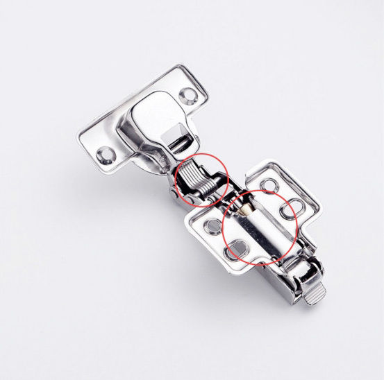 2021 High Quality Stainless Steel Hydraulic Hinge Damper Buffer Cabinet Cupboard Door Hinges Soft Close Furniture Hardware