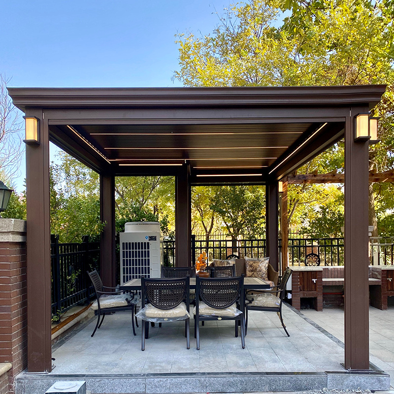 Customized Products  metal aluminum pergola 3x3 3x4 6x4m bio pergola shade louvered pergola