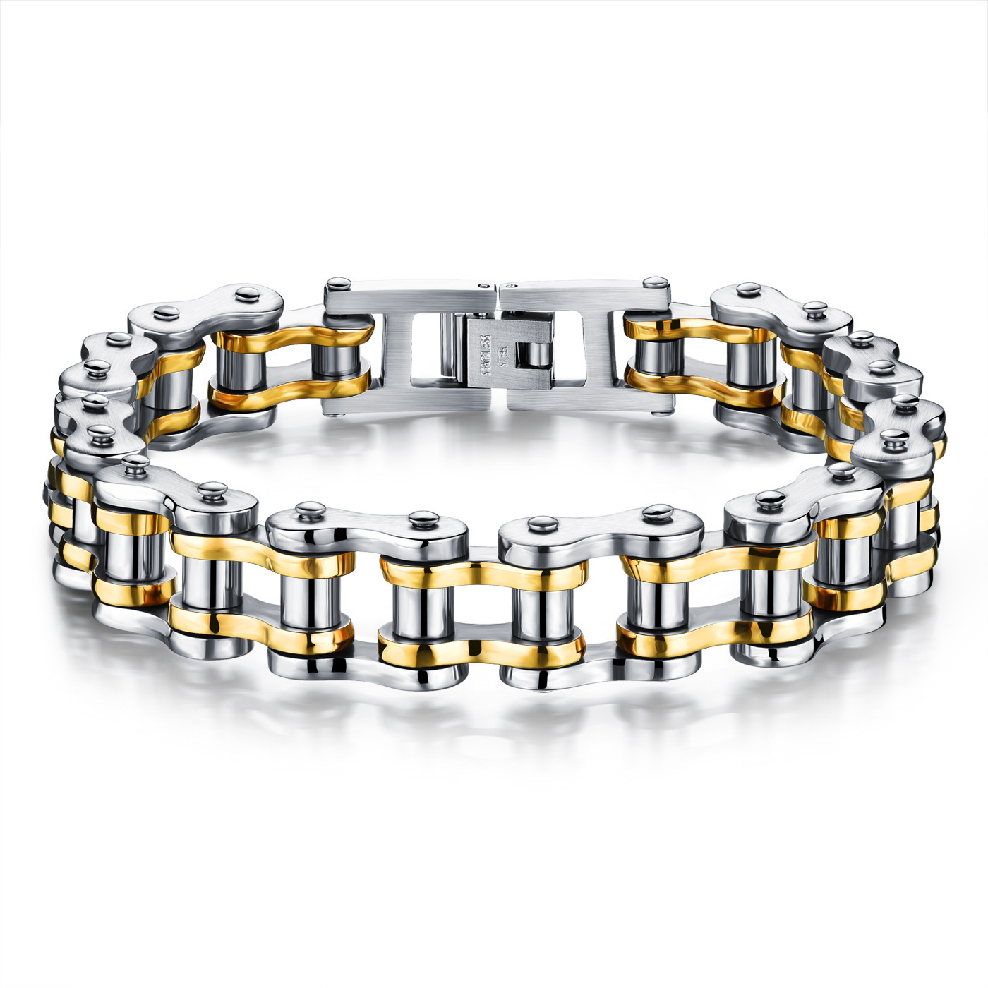 High Quality Stainless Steel Bracelet Men Party Jewelry For Friends Gifts Punk Bicycle/motorcycle Bike Chain Bracelet