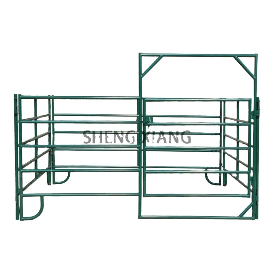 Galvanized 6ft 12ft heavy duty used metal horse fence panels/Round pen panels Livestock Cattle Panels/Horse Corral panels