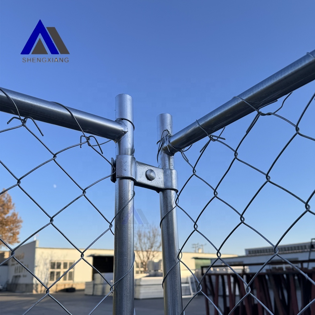 Portable Chain Link Temporary Fence Kit 6' High 10' Wide With Base Feet In America Market