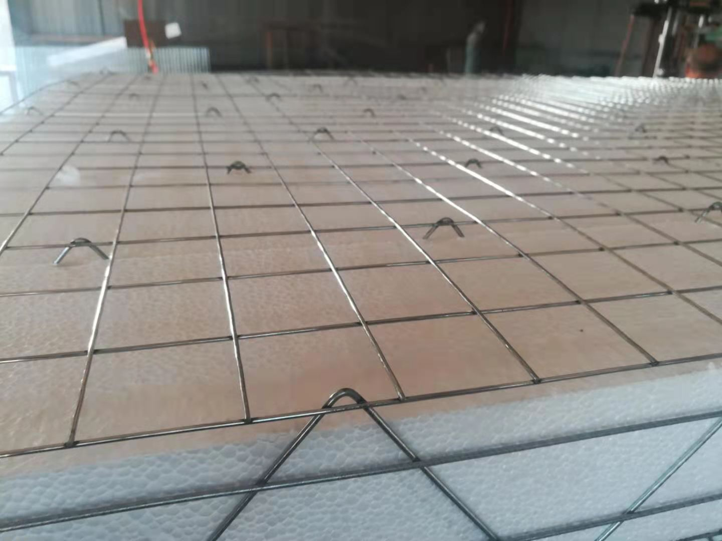 3D Styrofoam EPS Foam Mesh Wire Wall Panel For Constructional