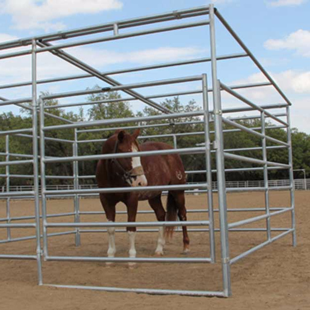 Durable galvanized steel farm fence panel/cattle livestock fence panels and gates