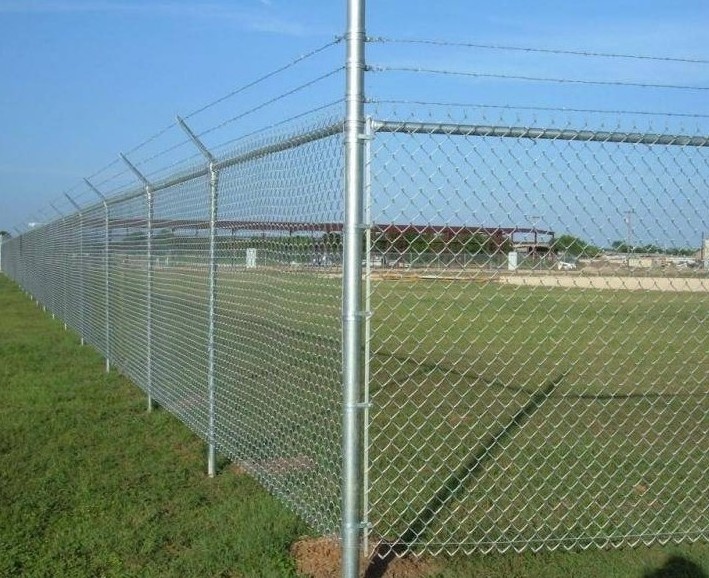 8ft 6ft tall galvanized diamond fence cyclone wire mesh 8 foot 6 foot chainlink fence pvc black coated chain link fence roll