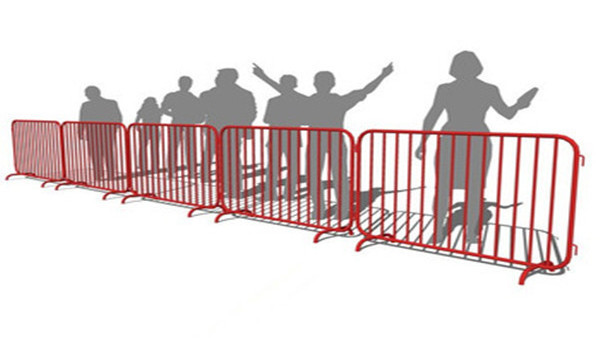 Road crowd control barrier /concert /events orange / white / black barricades / traffic barrier metal portable safety fencing