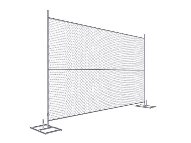 Portable Chain Link Temporary Fence Kit 6' High 10' Wide With Base Feet In America Market