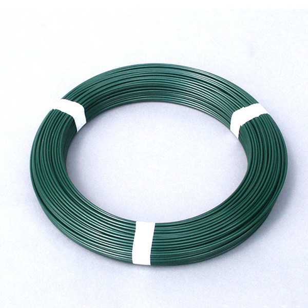 Chinese Factory Direct Sale black 9 gauge 10 gauge pvc wire green plastic wire big coil pvc coated iron wire