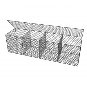 Factory prices  2x1x1 gabion wire mesh 80x100mm hexagonal gabion box baskets for sale