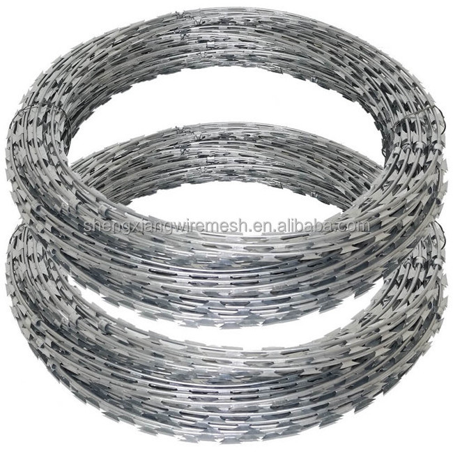 Low Prices Anti Climb Anti Rust Hot Galvanized Concertina Razor Barbed Wire Mesh Fence for Sale