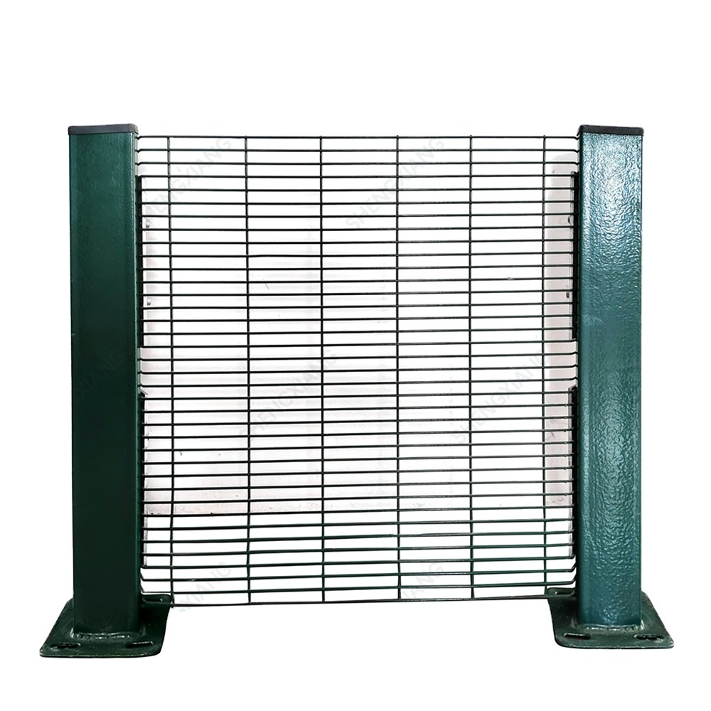 Galvanized 358 Security Fence with High Tensile Fencing and Pipe Bar Wire Mesh in Privacy Wall