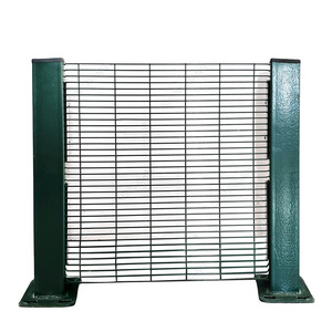 Galvanized 358 Security Fence with High Tensile Fencing and Pipe Bar Wire Mesh in Privacy Wall