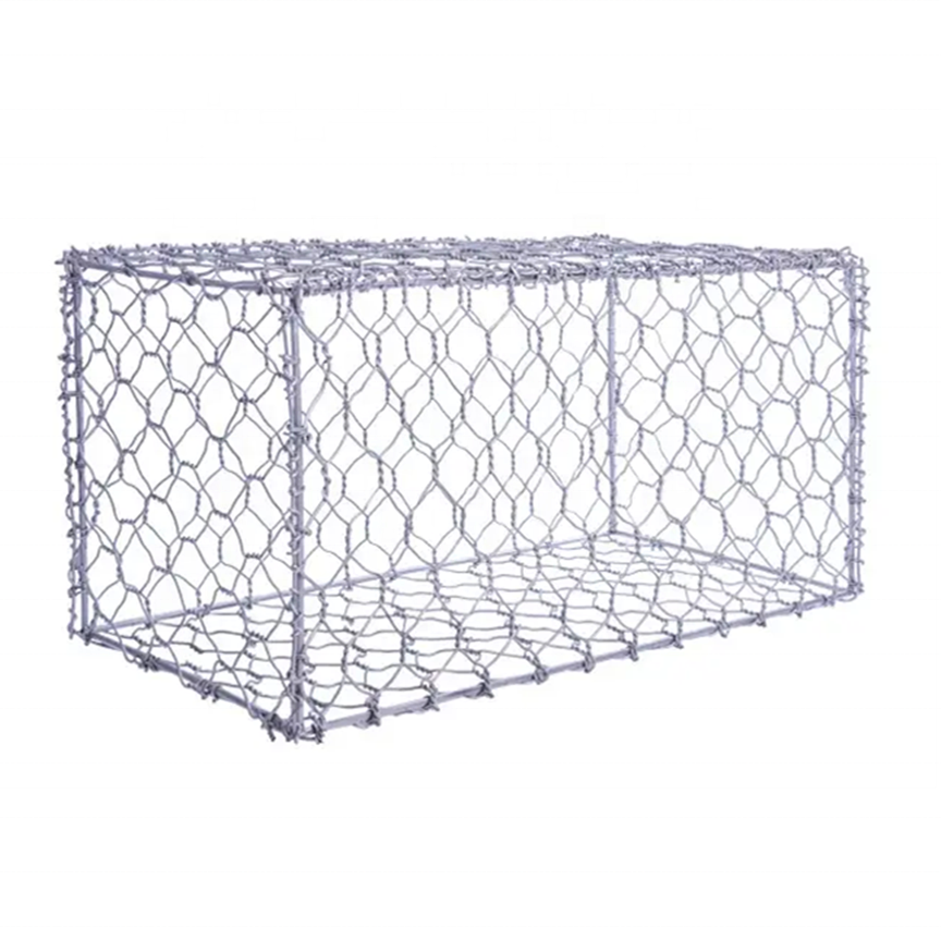 Factory prices  2x1x1 gabion wire mesh 80x100mm hexagonal gabion box baskets for sale