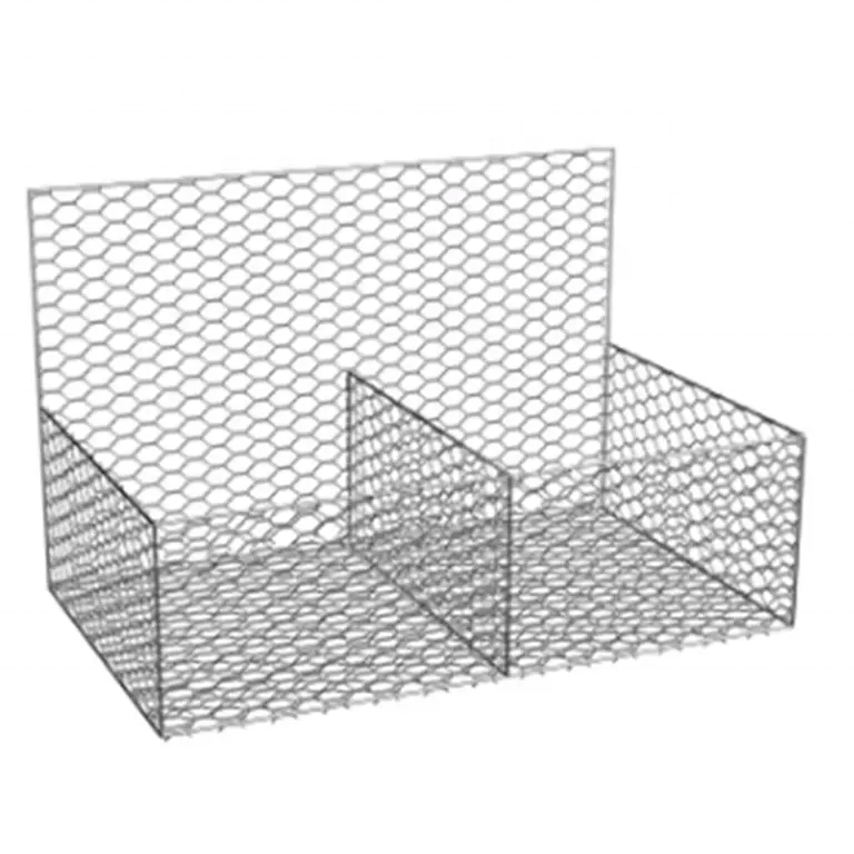 Factory prices  2x1x1 gabion wire mesh 80x100mm hexagonal gabion box baskets for sale