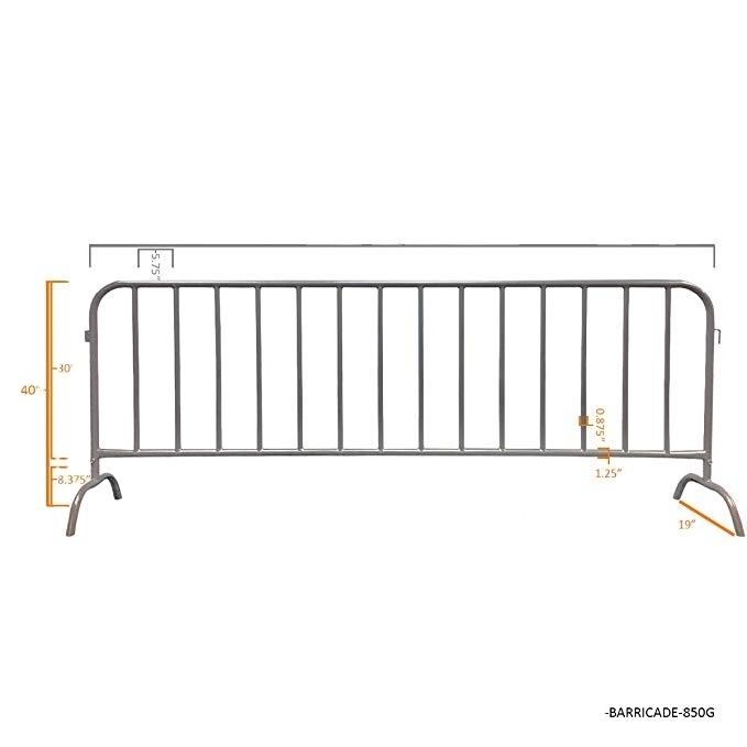 Outdoor Building Removable Crowd Control Barrier temporary fence panels