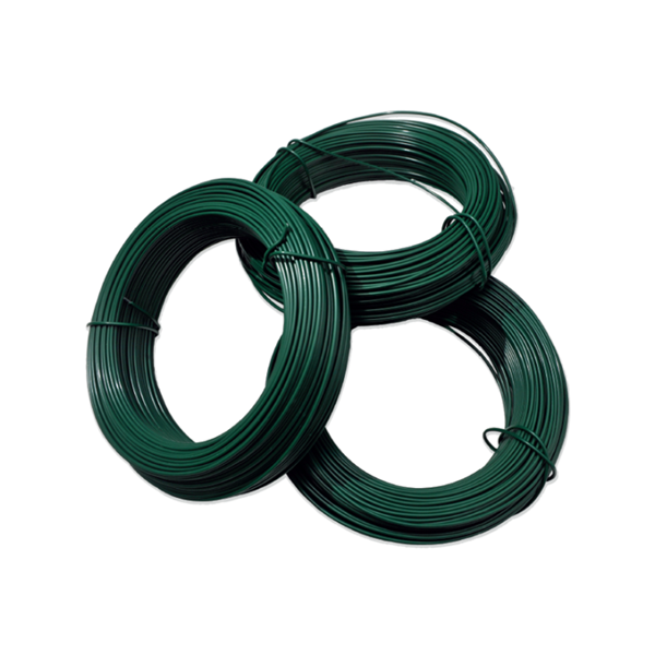 Chinese Factory Direct Sale black 9 gauge 10 gauge pvc wire green plastic wire big coil pvc coated iron wire