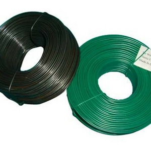 Chinese Factory Direct Sale black 9 gauge 10 gauge pvc wire green plastic wire big coil pvc coated iron wire