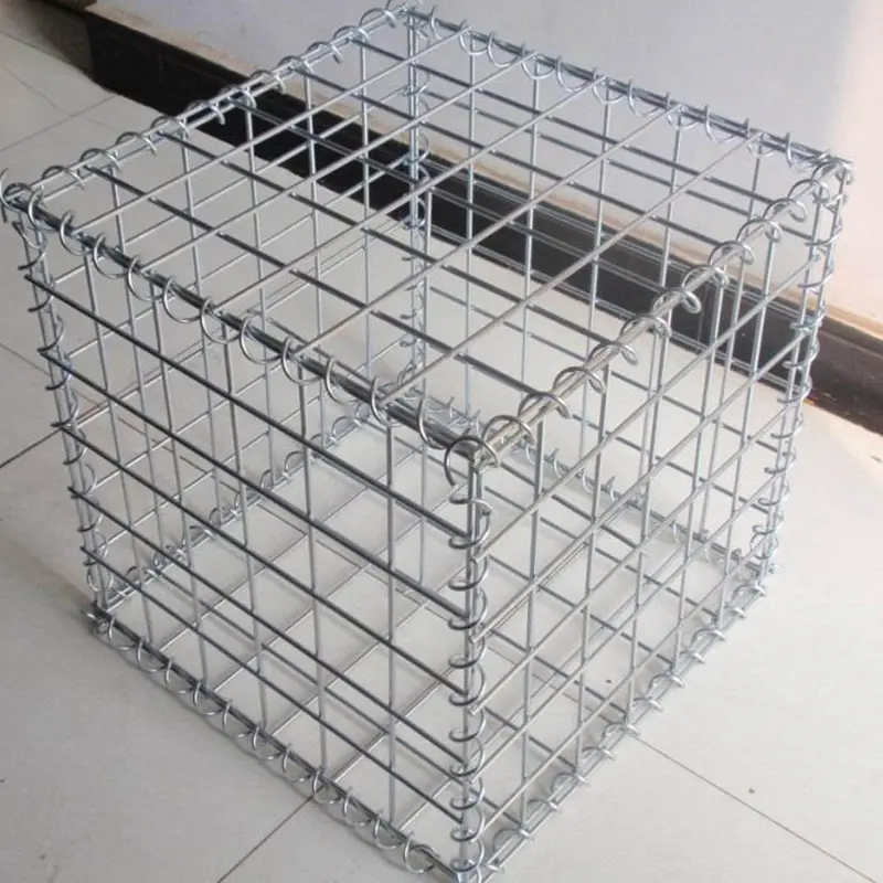 China wholesale Welded gabion / garden gabion landscape / stone cage retaining wall