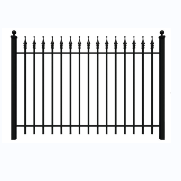 OEM Galvanized Steel Fencing Security Spear Picket Fence for Sale