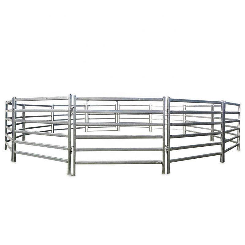 Durable galvanized steel farm fence panel/cattle livestock fence panels and gates