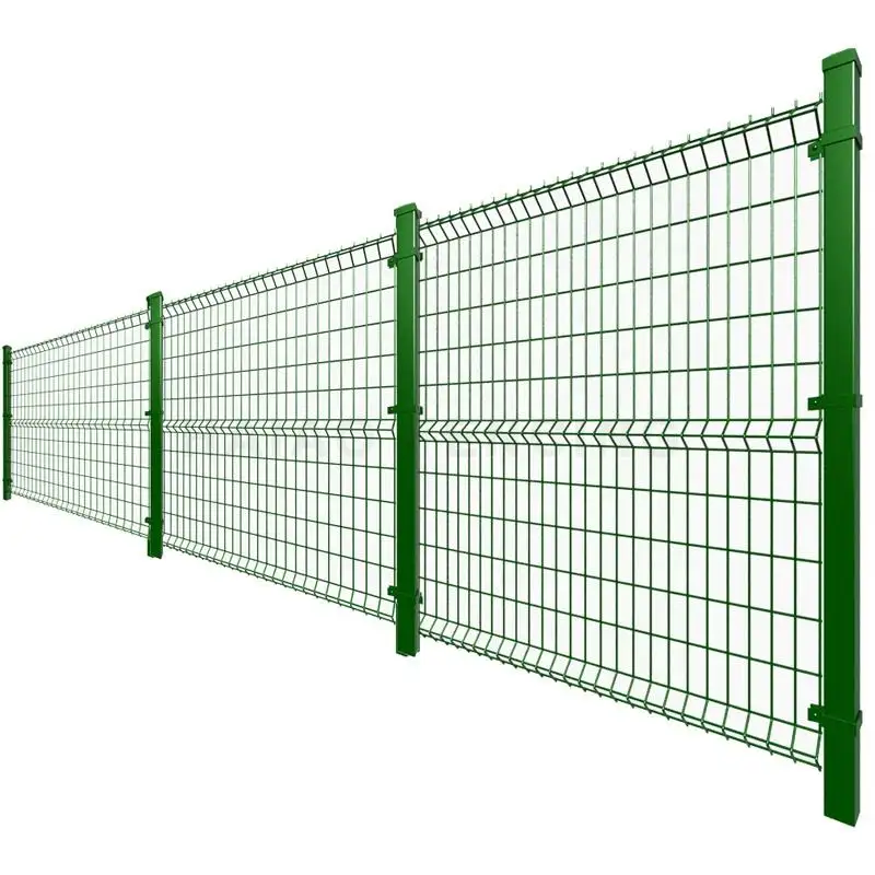 Hot selling square post 3d triangle bending welded wire mesh fence panel for sale