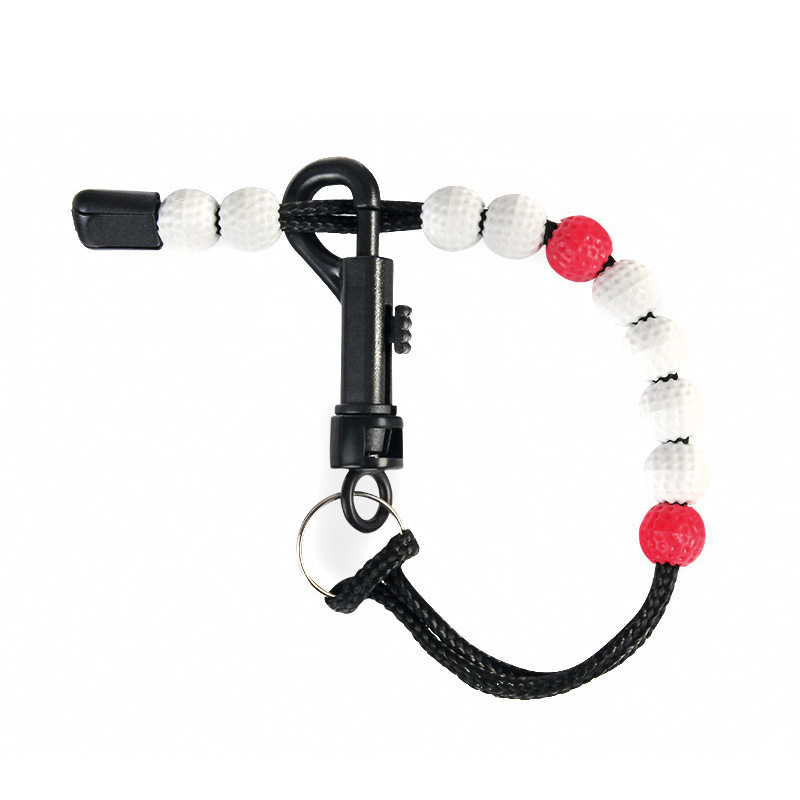 Nylon Braid Stroke Counter Golf Beads Count Stroke Score Counter Bead Golf Score Keeper with Clip