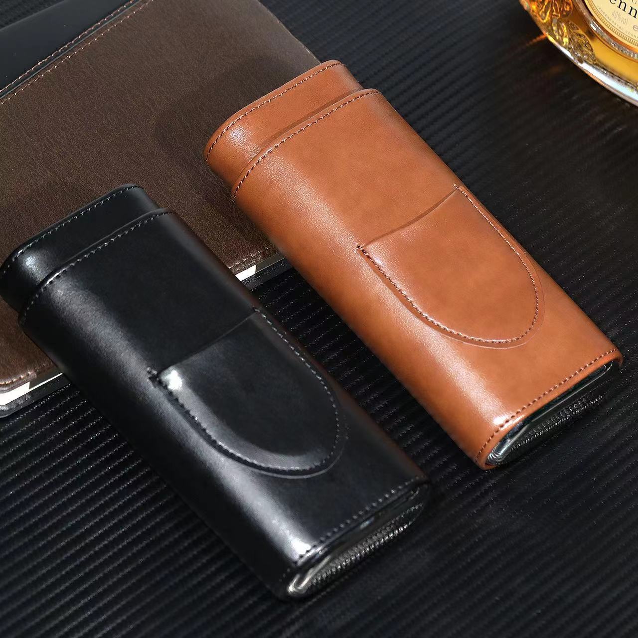 Wholesale Custom New Design Cigar Leather Case Cigar Cutter Luxury Set with Cutter