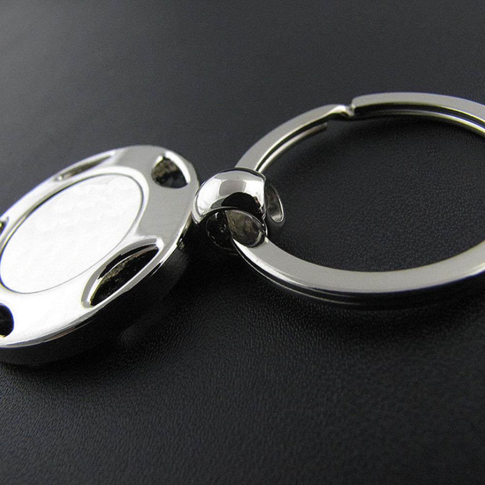 Cheap Custom Round Shaped Sublimation Blanks Stainless Steel Keychain