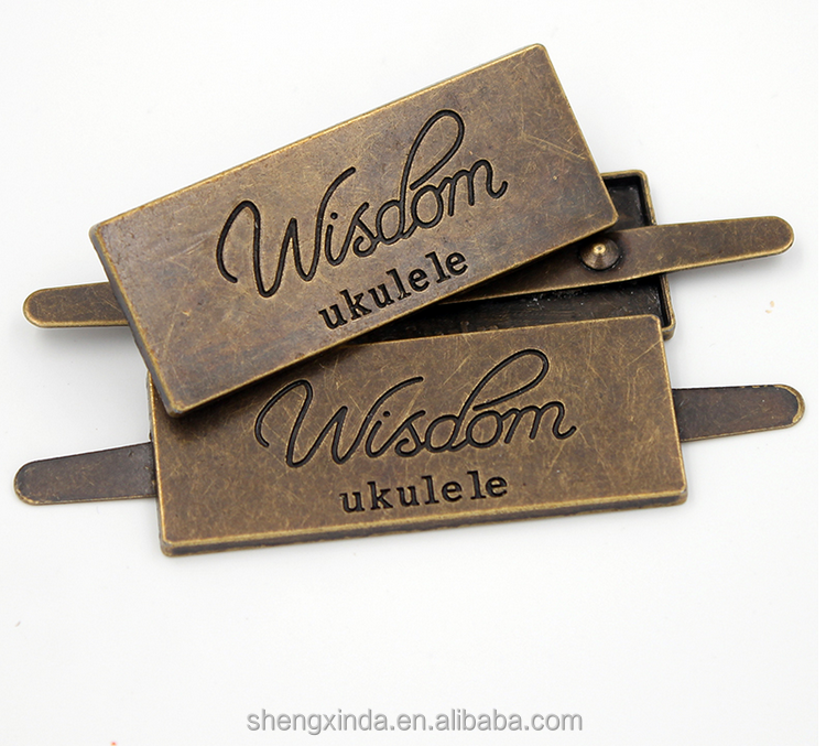 Custom Metal Label, Name Plate with Antique Bag tag and Purse Hardware