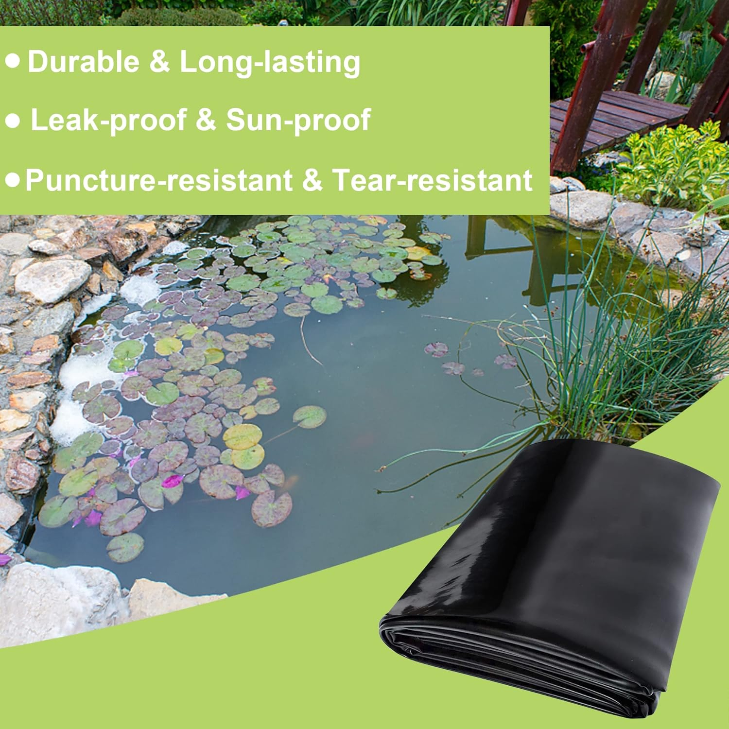 High quality pond liner 3mm waste water tank pond lining geomembrane mesh high quality durable unfading