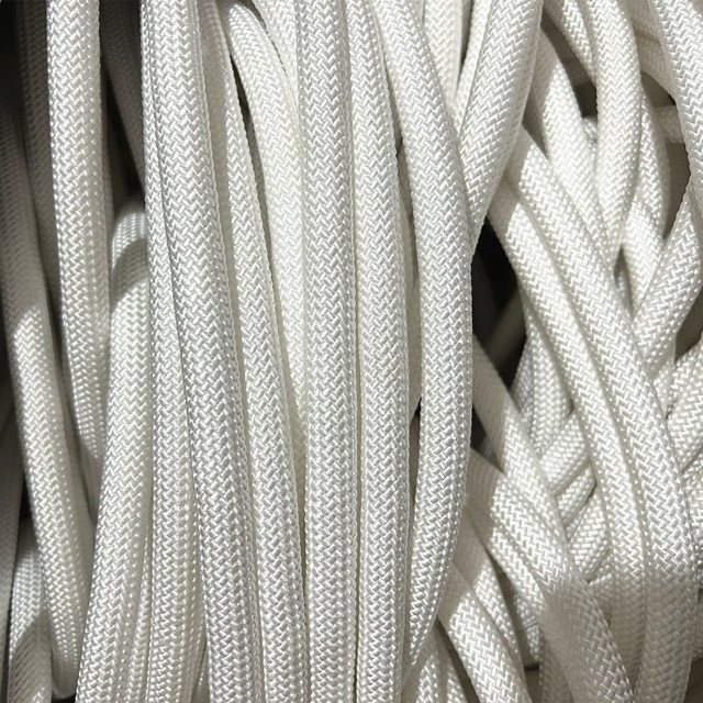 High strength wear resistant cutting UHMWPE braided rope, outdoor safety climbing rope