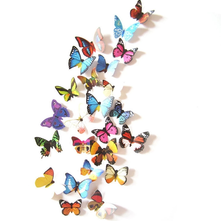 12pcs PVC 3d Butterfly wall decor home bedroom Mariposas art Decals