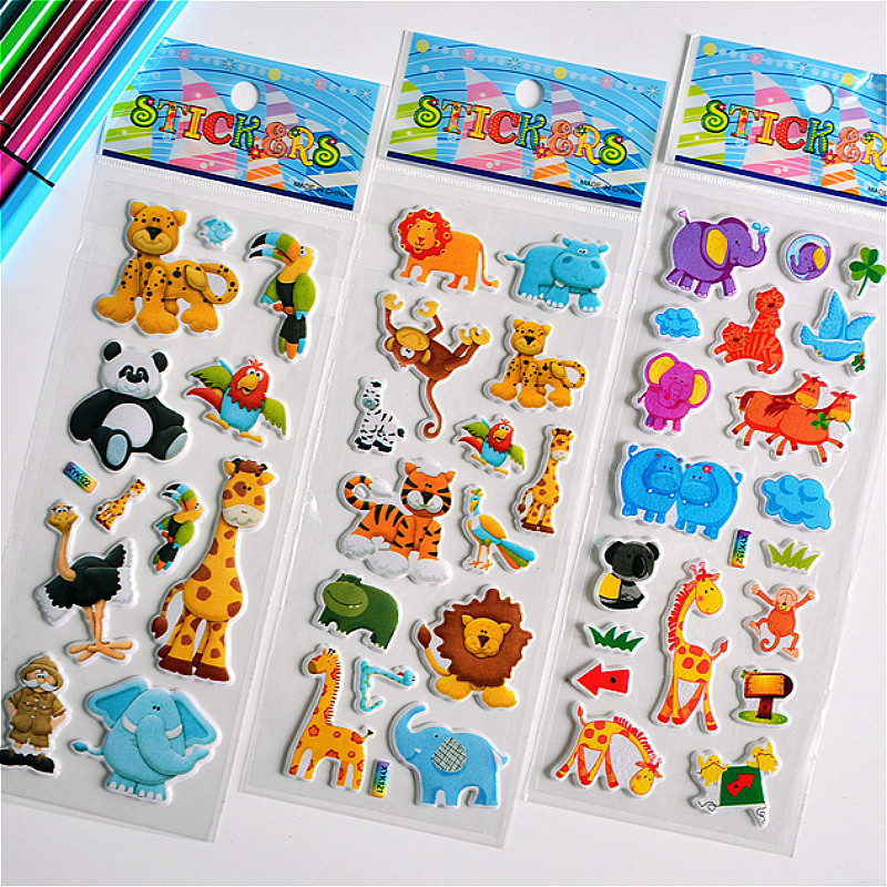 3d foam bubble stickers custom Bulk kids diy cute fruit reward puffy sticker for Gift Scrapbooking