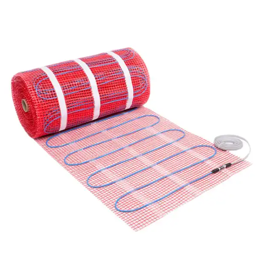 Comfortable Electric Underfloor Heating Mats Graphene Thermostat Floor Heating Cable With Twin Conductor Cables