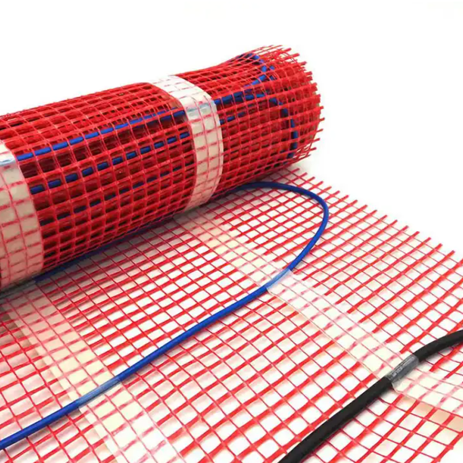 Comfortable Electric Underfloor Heating Mats Graphene Thermostat Floor Heating Cable With Twin Conductor Cables