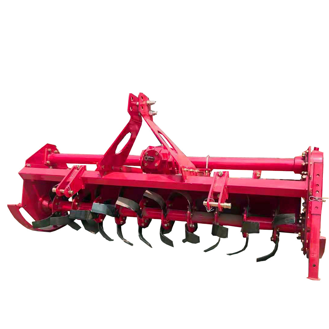 Side transmission tractor rotary tiller cultivator machine