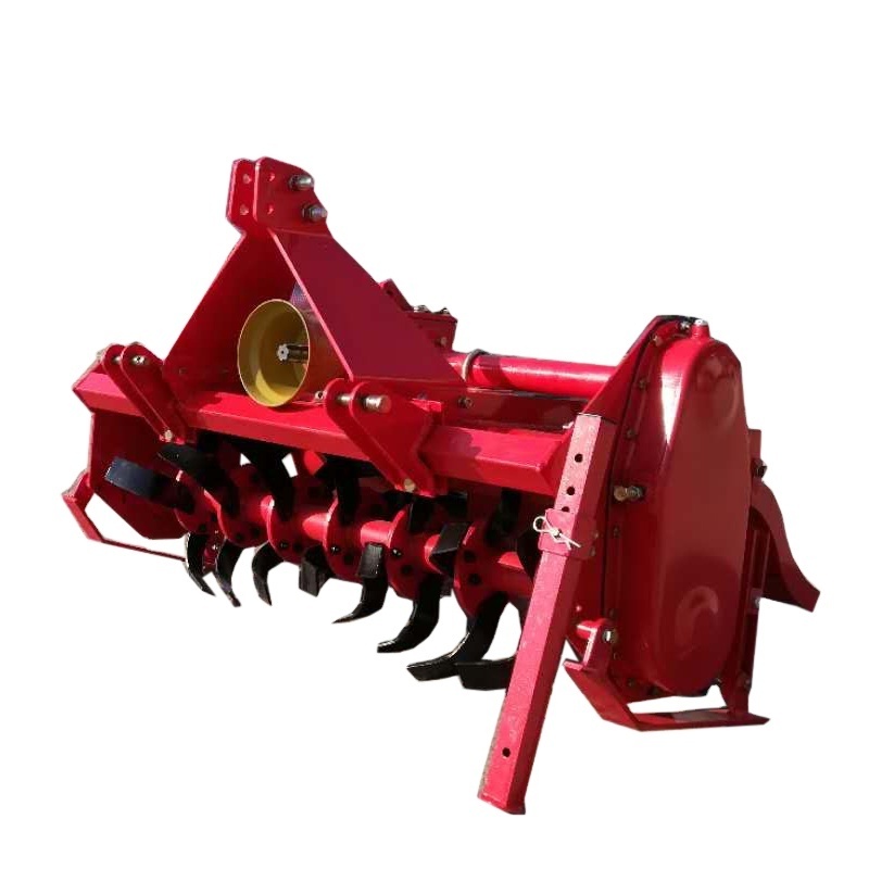 Side transmission tractor rotary tiller cultivator machine