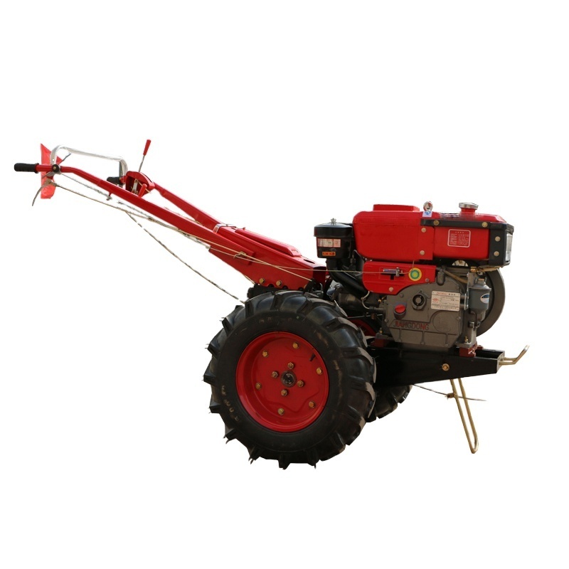 Newest 8hp-18hp 2 wheels diesel hand walking behind garden tractor for sale