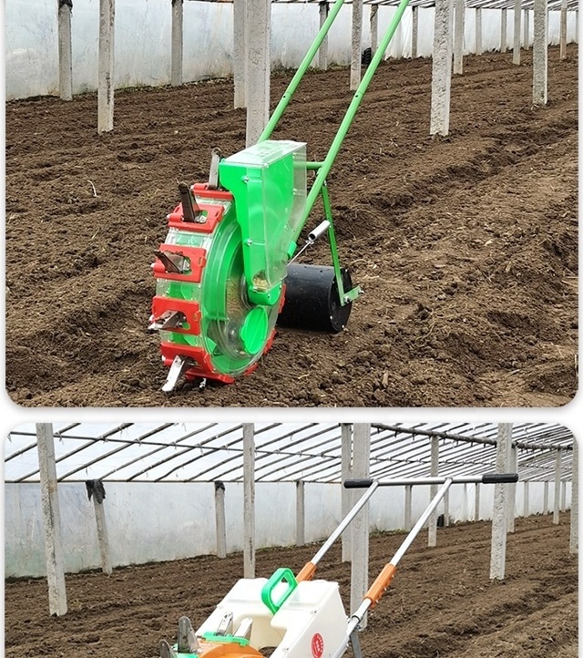 agricultural manual fertilizer seeder planter hand corn seed machine