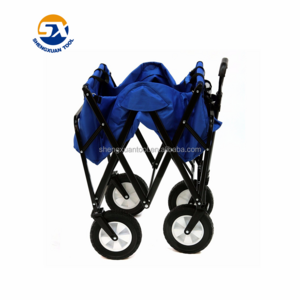 Hot sales Fabric material foldable outdoor camping trolly cart